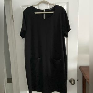 Plain black dress